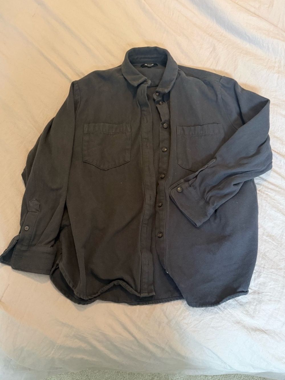 Madewell Dark Charcoal Button-Down Shirt